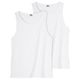 Urban Classics Übergrößen Doppelpack Tanktop weiß