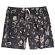 Abraxas Übergröße Badeshorts Print schwarz-rot-beige Abraxas Übergröße Badeshorts Print schwarz-rot-beige