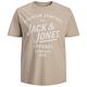 Jack&Jones Übergrößen T-Shirt beige JPRBLUZANE Print