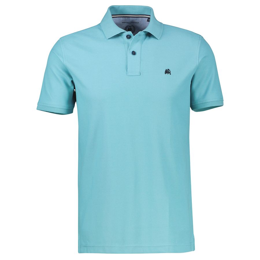 Lerros Übergrößen Basic-Poloshirt türkis