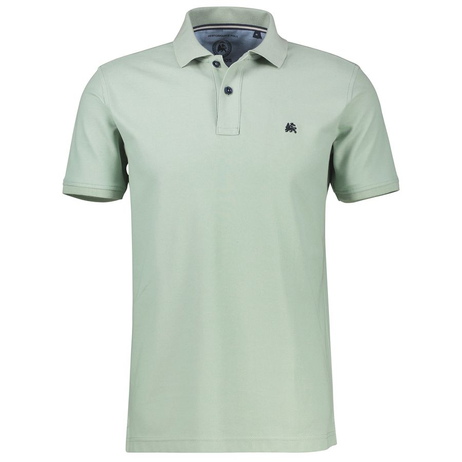 Lerros Übergrößen Basic-Poloshirt agavengrün