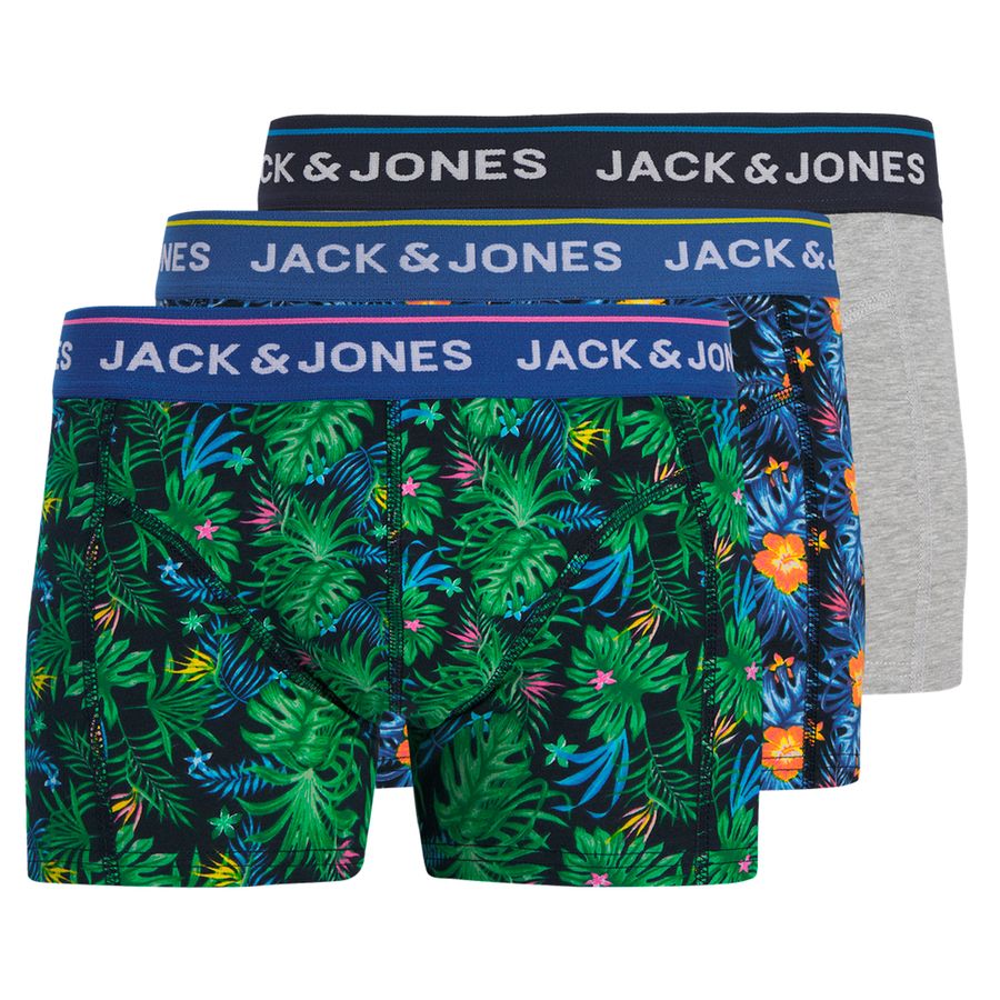 Jack&Jones 3er-Pack XXL Pants Print/blau-grün JACCODY