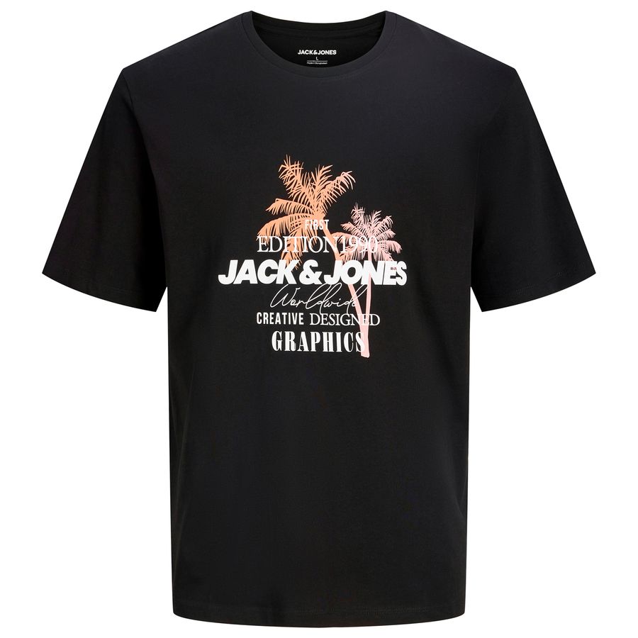 Jack&Jones Übergrößen T-Shirt JJGRADIENT schwarz