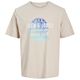 Jack&Jones Übergrößen T-Shirt JJGRADIENT beige Print Jack&Jones Übergrößen T-Shirt JJGRADIENT beige Print