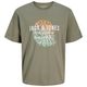 Jack&Jones Übergrößen T-Shirt JJGRADIENT khaki Print Jack&Jones Übergrößen T-Shirt JJGRADIENT khaki Print