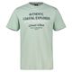 Lerros Übergröße T-Shirt Print agavengrün Good Vibes