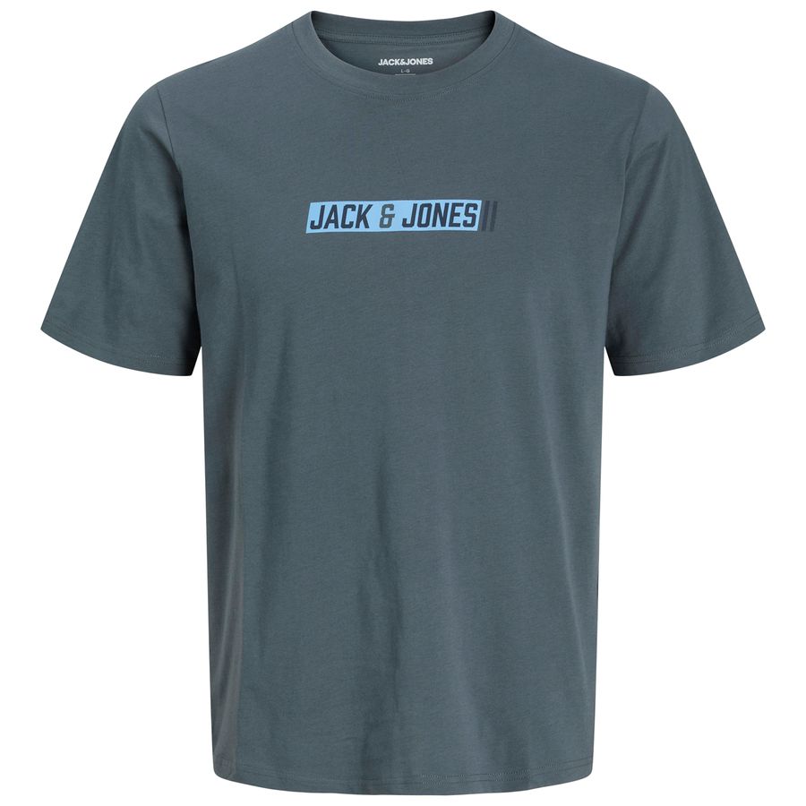 Jack&Jones Übergrößen T-Shirt graublau JJMUNK