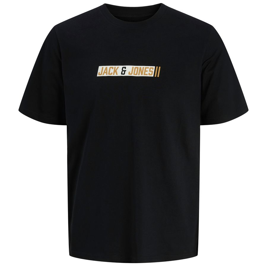 Jack&Jones Übergrößen T-Shirt schwarz JJMUNK