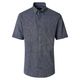 CasaModa XXL Leinen-Kurzarmhemd navy melange CasaModa XXL Leinen-Kurzarmhemd navy melange
