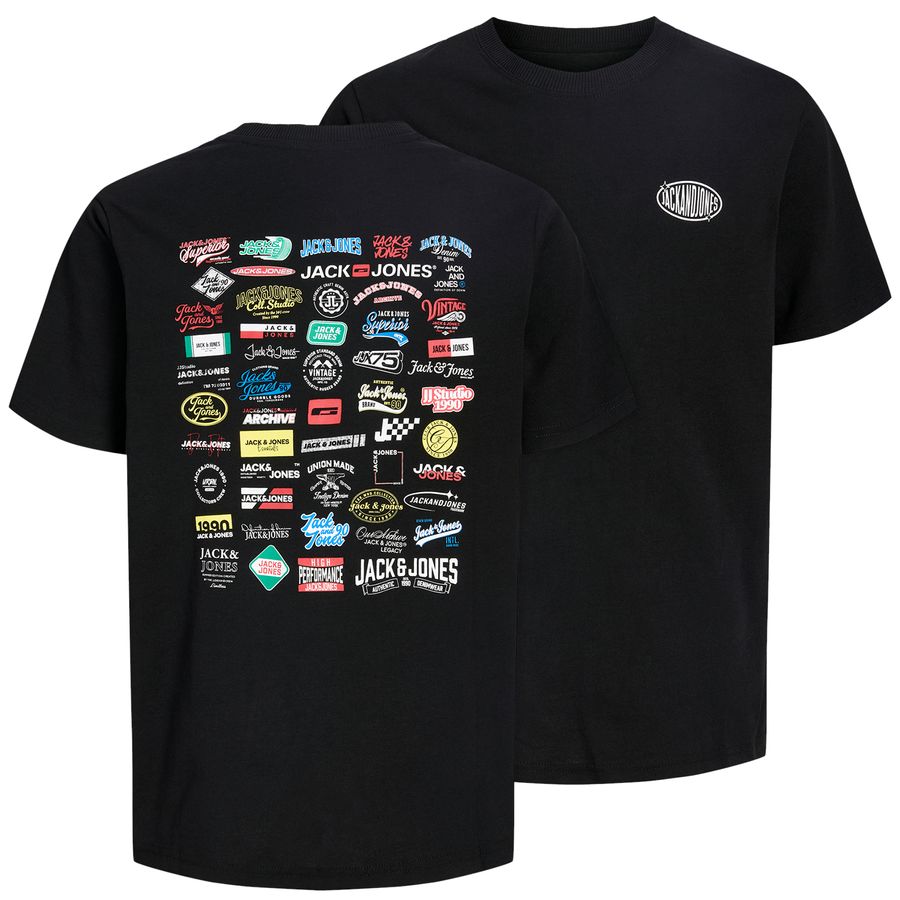 Jack&Jones Übergrößen T-Shirt schwarz JJLEGACY Print