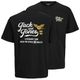 Jack&Jones Übergrößen T-Shirt schwarz Print JJLEGEND Jack&Jones Übergrößen T-Shirt schwarz Print JJLEGEND