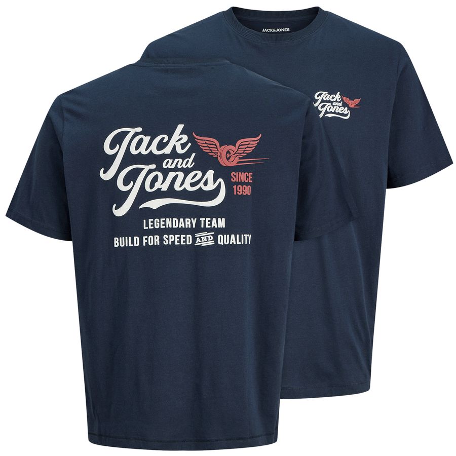 Jack&Jones Übergrößen T-Shirt navy Print JJLEGEND