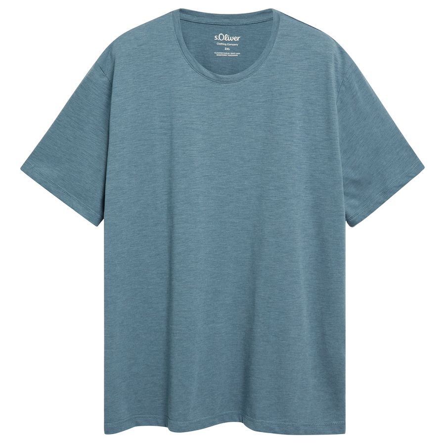 s.Oliver Übergrößen T-Shirt rauchblau melange