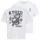 Jack&Jones T-Shirt Übergröße weiß JJBOYE Rückenprint