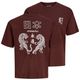 Jack&Jones Übergrößen T-Shirt dunkelbraun JJBOYE