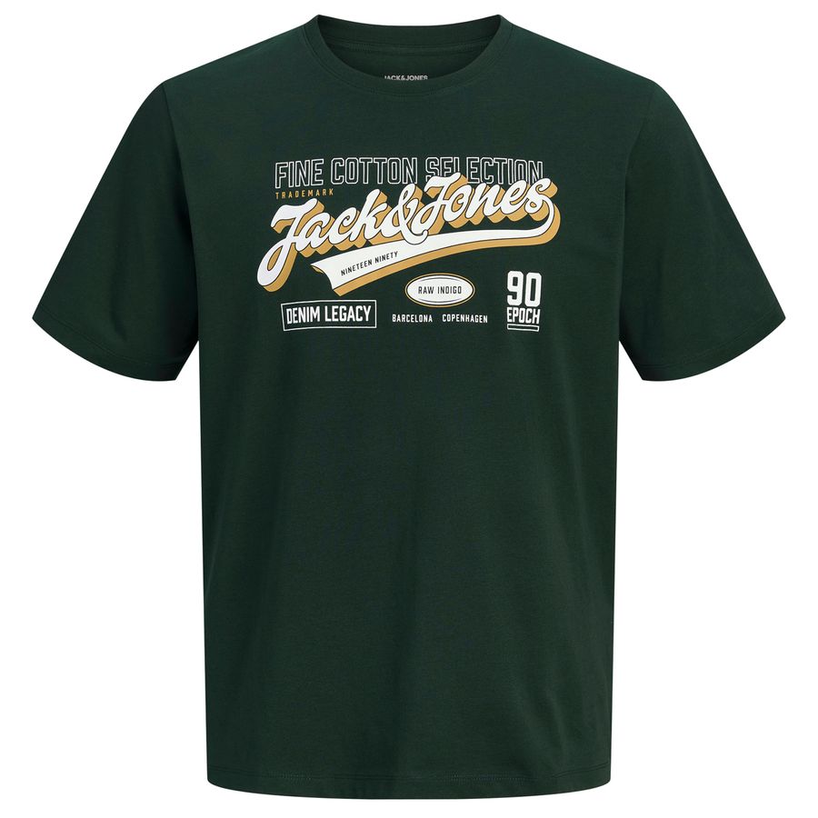 Jack&Jones Übergrößen T-Shirt dunkelgrün JJELOGO
