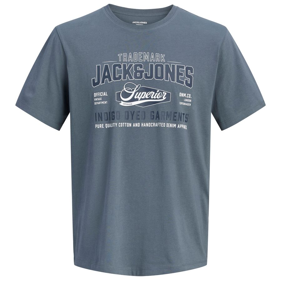 Jack&Jones Übergrößen T-Shirt dunkelgrau JJELOGO