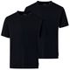 CasaModa Doppelpack T-Shirts schwarz Übergröße