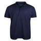 Dunkelblaues Lucky Star Basic Pique Poloshirt Übergröße