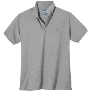 Poloshirt Basic Ahorn Sportswear Übergröße grau melange 