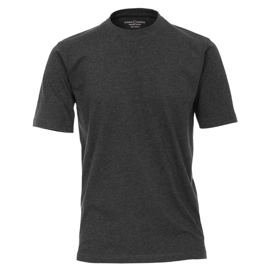 CasaModa Basic T-Shirt anthrazit melange Übergröße