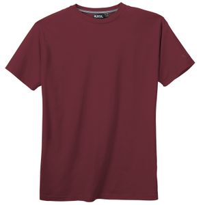 North Latitude Basic T-Shirt bordeaux Übergröße