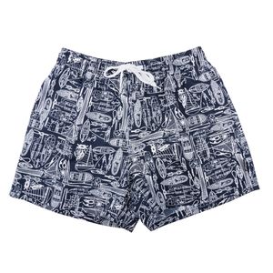 Elemar XXL marine Badeshort mit Bootprint