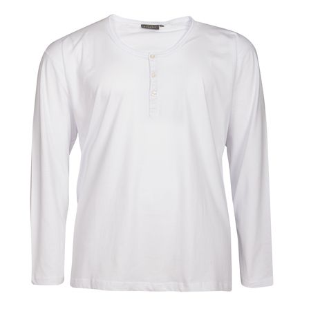 Basic Langarmshirt Serafino Übergröße weiß Kitaro Basic Langarmshirt Serafino Übergröße weiß Kitaro