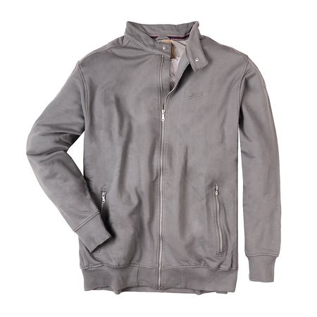Redfield leichte Sweatjacke steingrau Übergröße Redfield leichte Sweatjacke steingrau Übergröße