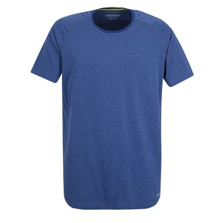Ceceba Kurzarm Shirt mittelblau melange Übergröße