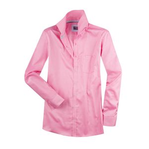 XXL Casa Moda Business Langarmhemd Struktur pink
