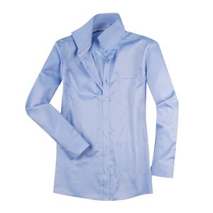 XXL Casa Moda Business Langarmhemd Struktur blau