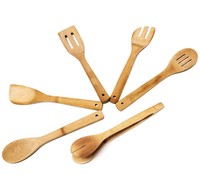 Küchenhelfer Set praktisch Bambus 6 tlg