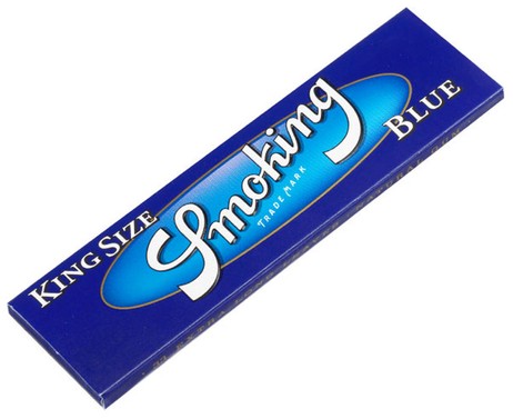 SMOKING BLUE King Size Papers Blau 33 Blatt Zigarettenpapier 108×52mm SMOKING BLUE King Size Papers Blau 33 Blatt Zigarettenpapier 108×52mm