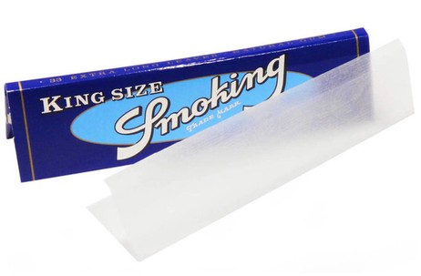 SMOKING BLUE King Size Papers Blau 33 Blatt Zigarettenpapier 108×52mm SMOKING BLUE King Size Papers Blau 33 Blatt Zigarettenpapier 108×52mm