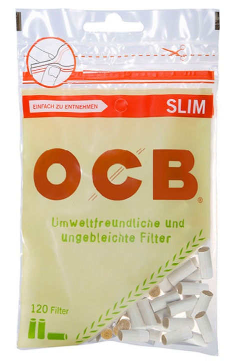 120 Stk. OCB BIO Filter Tips SLIM 120 Stk. OCB BIO Filter Tips SLIM