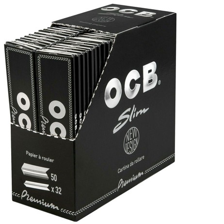 OCB PREMIUM King Size Papers Black Schwarz Zigarettenpapier 32 Blatt 109×44mm OCB PREMIUM King Size Papers Black Schwarz Zigarettenpapier 32 Blatt 109×44mm