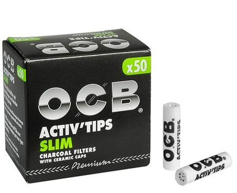 50 Stk. OCB Activ Tips Aktivkohlefilter Filter Zigarettenfilter 7mm SLIM 50 Stk. OCB Activ Tips Aktivkohlefilter Filter Zigarettenfilter 7mm SLIM