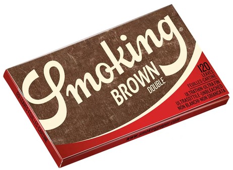 SMOKING BROWN Braun Double Window Papers UNGEBLEICHT Zigarettenpapier 120 Blatt 70×37mm SMOKING BROWN Braun Double Window Papers UNGEBLEICHT Zigarettenpapier 120 Blatt 70×37mm