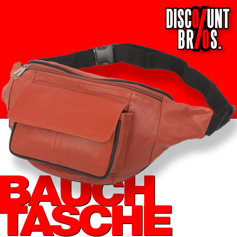 Gürteltasche BAUCHTASCHE Belt Bag aus Nappa-Leder Brieftasche