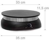 Elektrische Crêpesplatte CRÊPES MAKER 33cm inkl. Zubehör Elektrische Crêpesplatte CRÊPES MAKER 33cm inkl. Zubehör