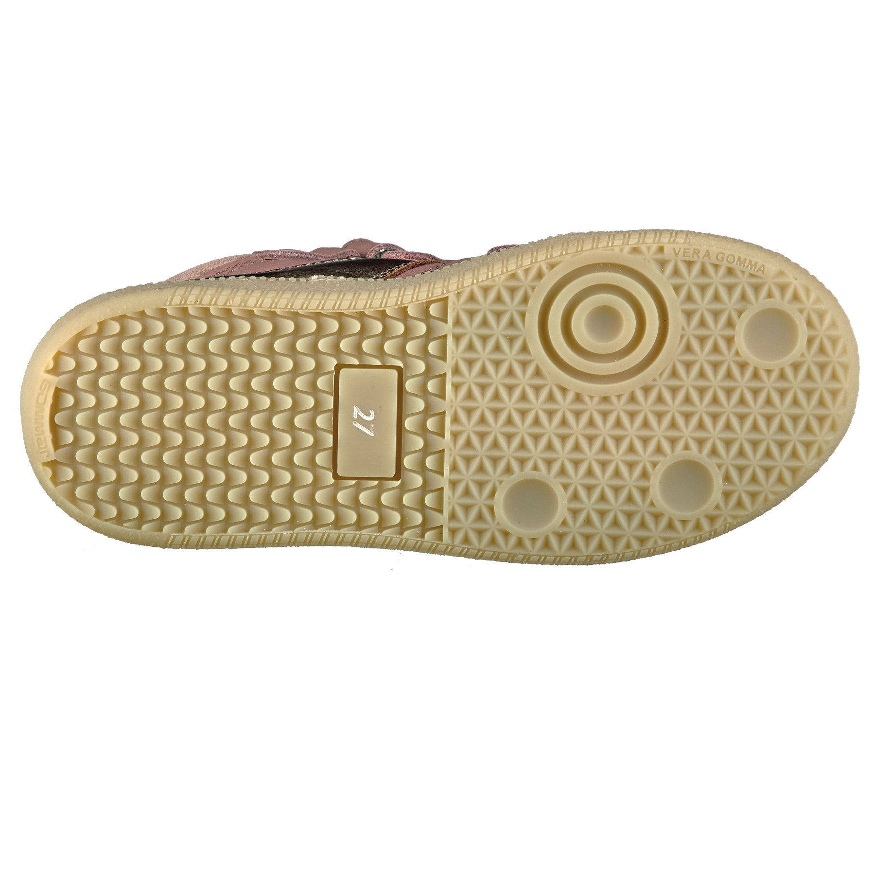 Ocra Halbschuhe Sneaker 413 Klett Kinder Schuhe Rose