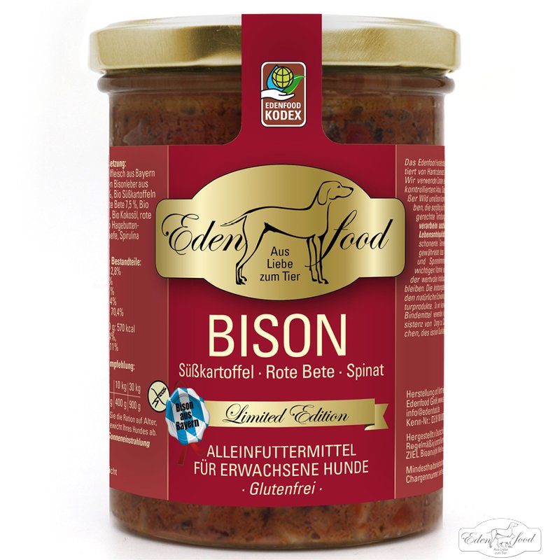 Edenfood - Bison Menü