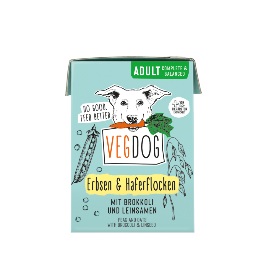 Vegdog Adult TetraPak Erbsen und Haferflocken