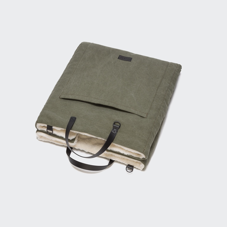 Cloud7 Hundereisebett Canvas Olive