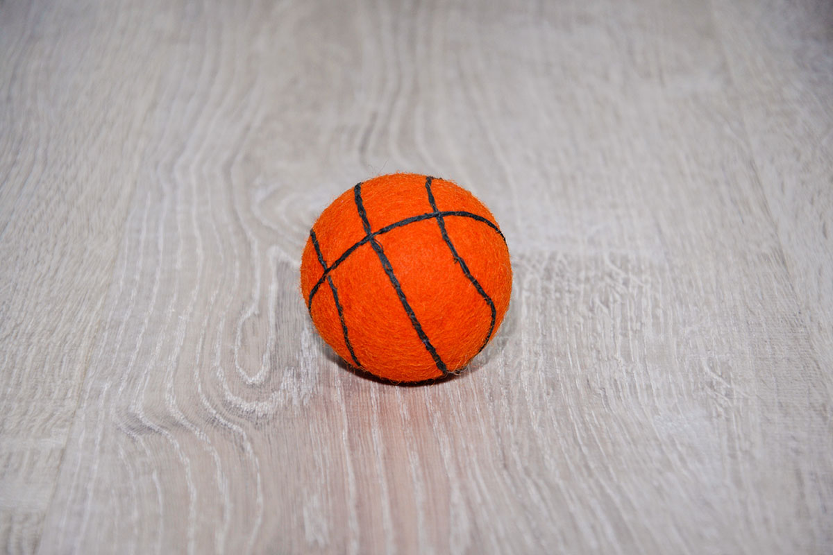 Basketball aus Filz