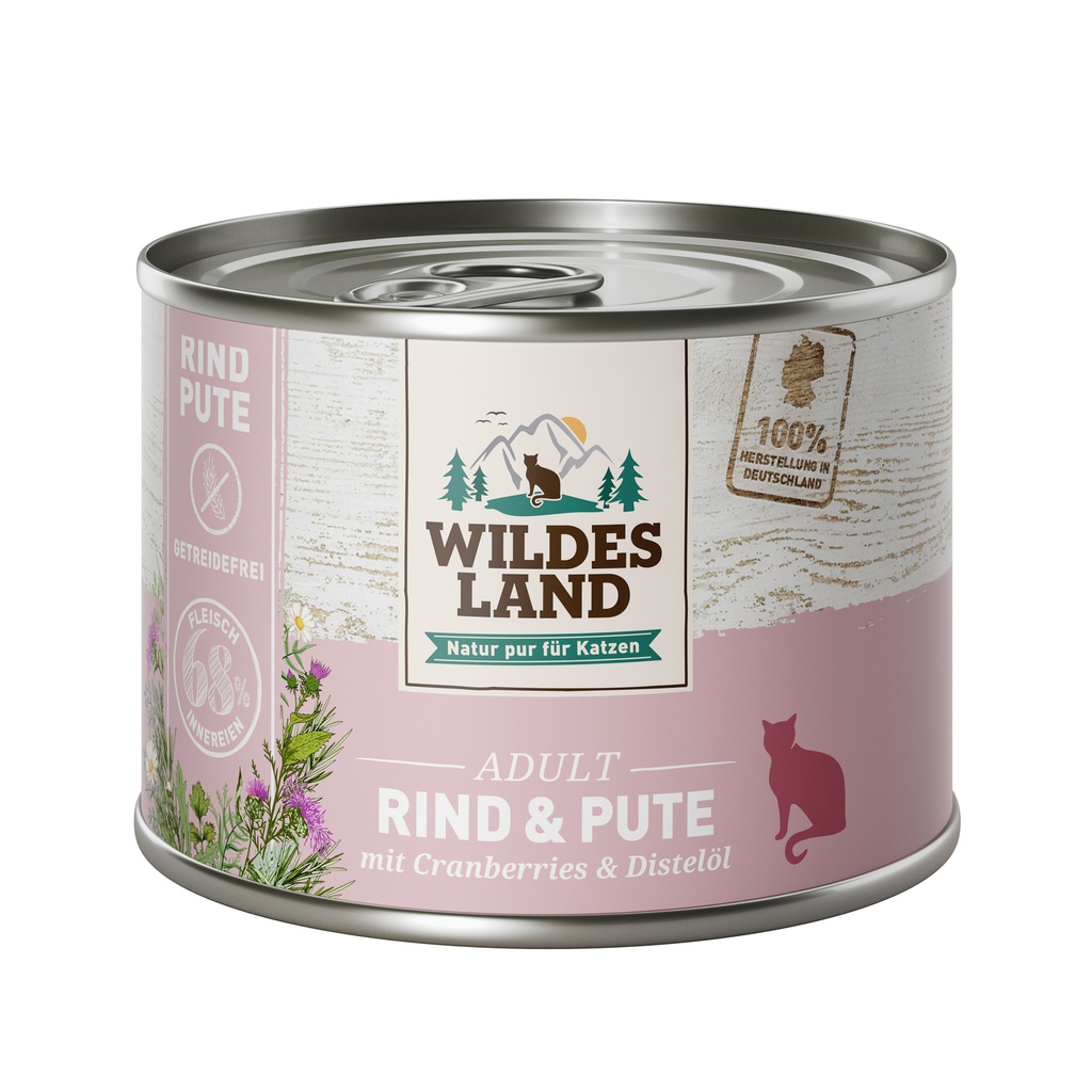 Wildes Land Rind und Pute