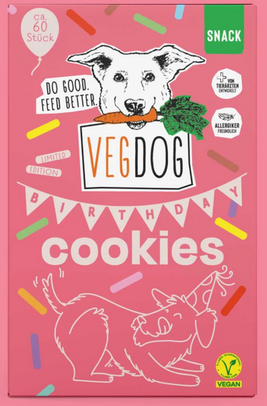 Vegdog Birthday Cookies