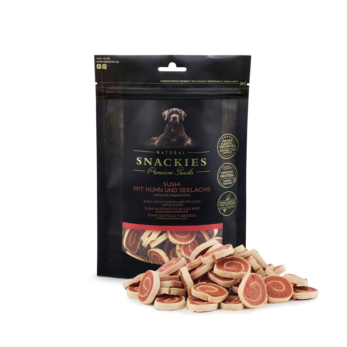 Snackies: Sushi mit Huhn und Seelachs