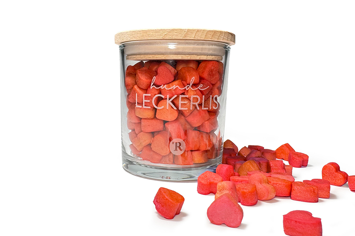 Geschenkglas Leckerlis Herz